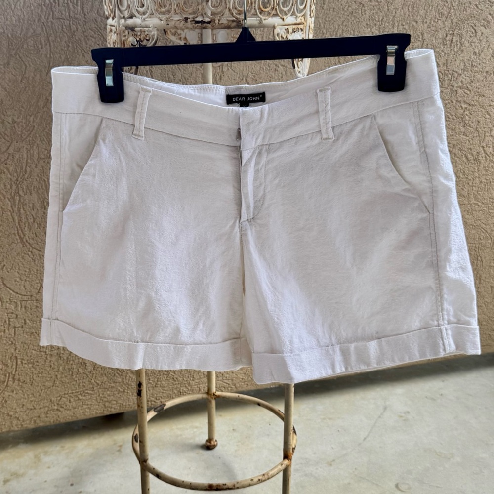 Dear John Preppy Cuffed Hampton White Shorts Women’s Size 30
